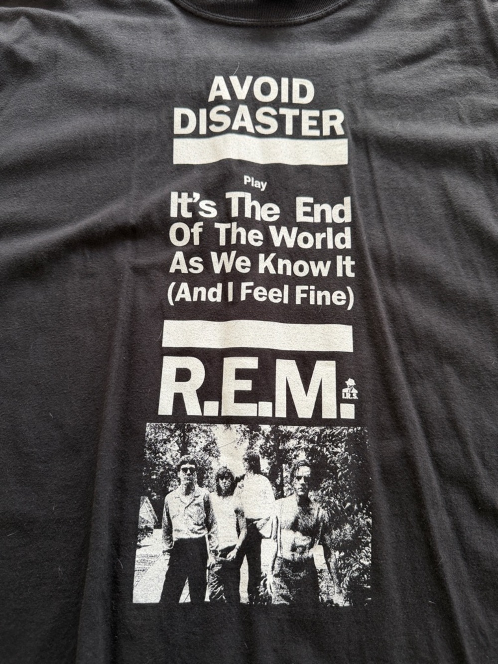 REM "Avoid Disaster" Graphic Tee - Black - Picture 2 of 3